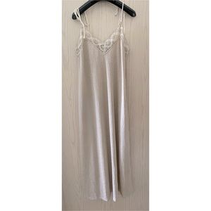 Zara Lace Top Slip Full Length Dress - S